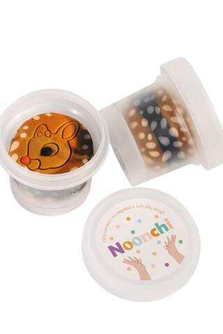 Eco-friendly Noonchi play dough. Bambee Boy brown