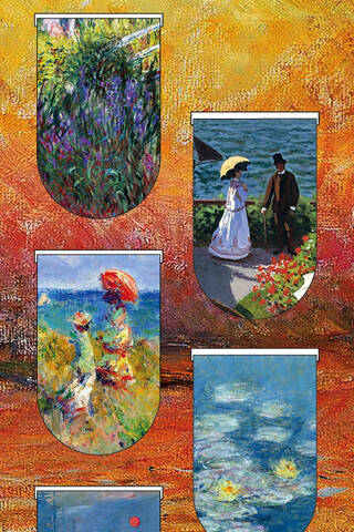 Magnetic bookmarks. Monet