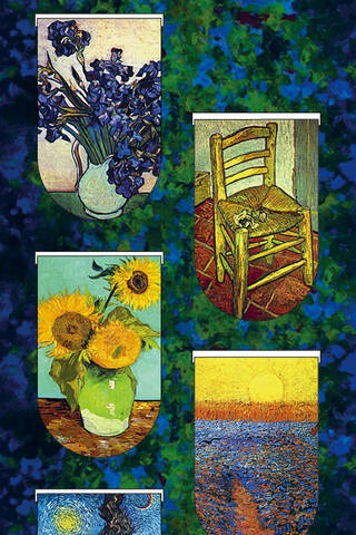 Magnetic bookmarks. Van Gogh