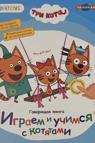 Three Cats. A Talking Book. Playing and Learning with Kittens