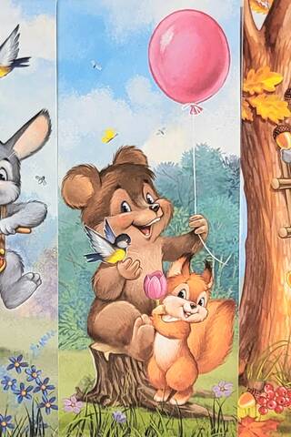 Bookmark set. Funny animals