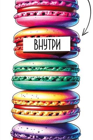 Конверт для денег. Начинка внутри. Макаруны