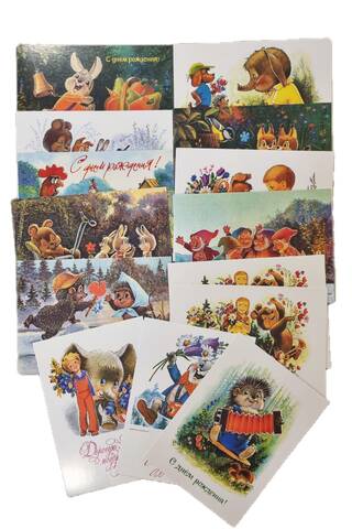 A set of 13 postcards. Congratulations from the bottom of our hearts!